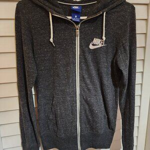 Nike Sportwear Womens Casual Light Weight Zip-up XS Extra Small Charcoal Heather